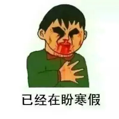 已经在盼寒假
