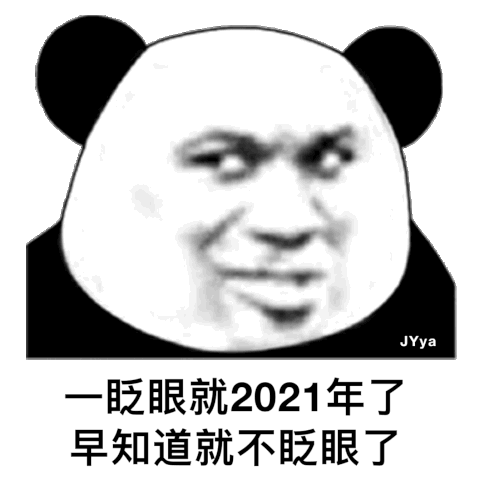 一眨眼就2021年了 早知道就不眨眼了