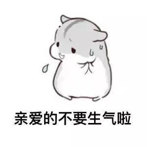 亲爱的不要生气啦