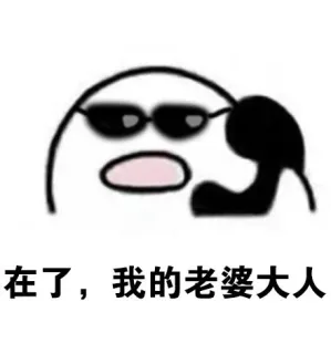 在了，我的老婆大人