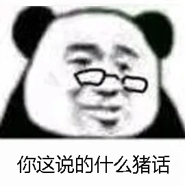 你这说的什么猪话（熊猫头）