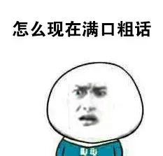 怎么现在满口粗话