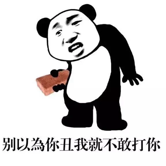 别以为你丑我就不敢打你