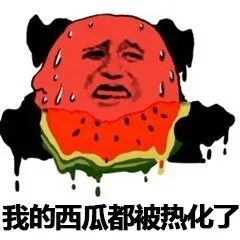 我的西瓜都被热化了
