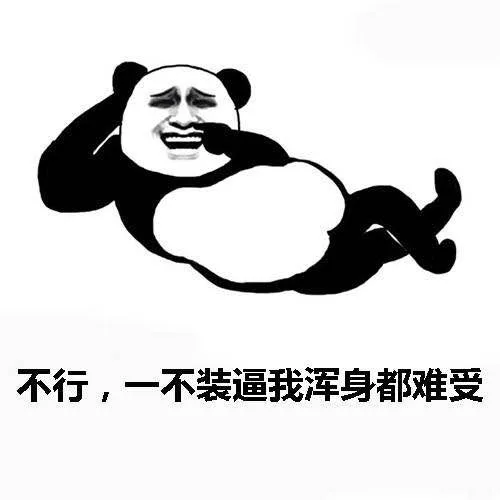 不行，一不装逼我浑身都难受（不行，一不装逼我浑身都难受）