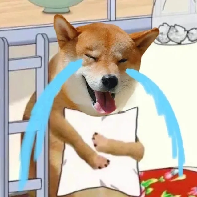 哭泣狗子表情包