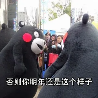 否则你明年还是这个样子