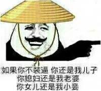 如果不装逼，你还是我儿子，你媳妇还是我老婆，你女儿还是我小妾