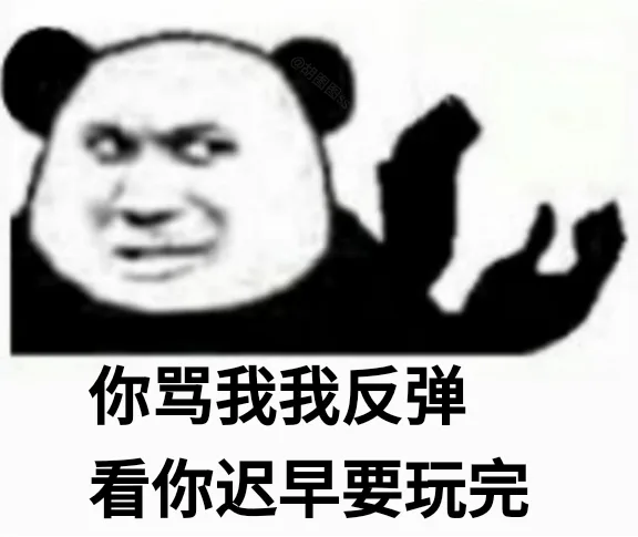 你骂我我反弹 看你迟早要玩完