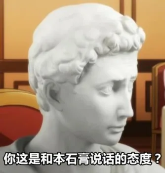 你这是和本石膏说话的态度？（石膏表情包）