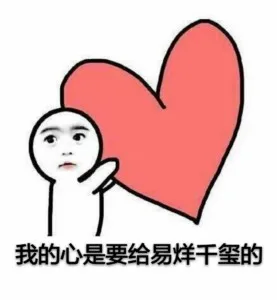 我的心是要给易烊千玺的