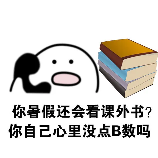 你暑假还会看课外书？你自己心里没点 B 数吗（你暑假还会看课外书？你自己心里没点 B 数吗）