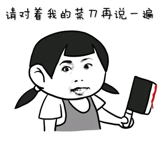 请对着我的菜刀再说一遍