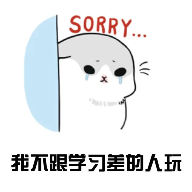 我不跟学习差的人玩（sorry）（我不跟学习差的人玩（sorry））