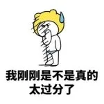 我刚刚是不是真的太过分了
