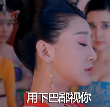 用下巴鄙视你