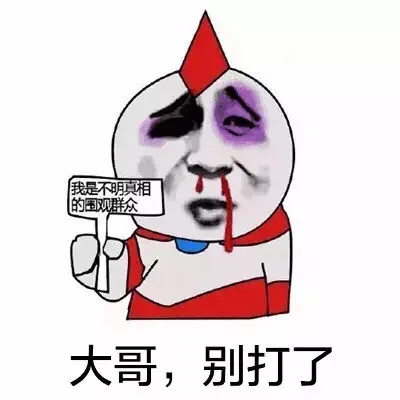 大哥，别打了（我是不明真想的围观群众）