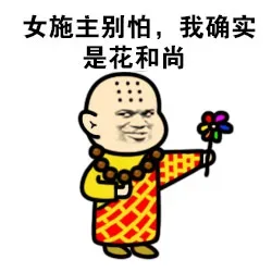 女施主别怕，我确实是花和尚