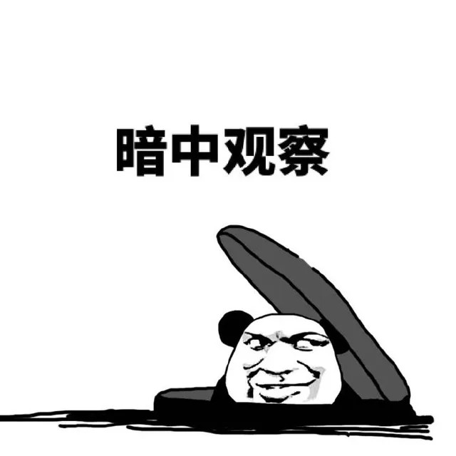 斗图必备表情：暗中观察_暗中观察_怼_群聊表情包