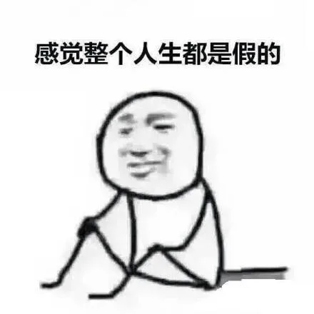 感觉整个人生都是假的
