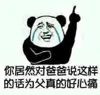 你居然对爸爸说这样的话为父真的好心痛