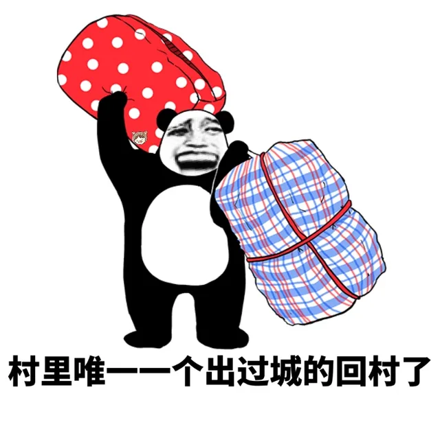 新年熊猫人