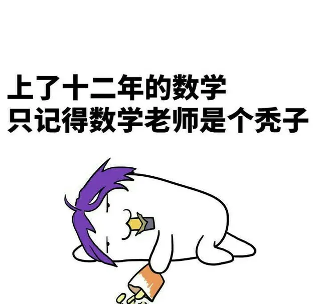 上了十二年的数学 只记得数学老师是个秃子（上了十二年的数学 只记得数学老师是个秃子）