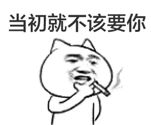 当初就不该要你（当初就不该要你）