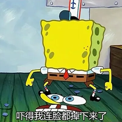 吓得我连脸都掉下来了