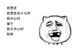 我想变 我想变成小马甲 我开心时 猫宁 我不开心时 狗带