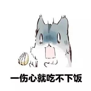 一伤心就吃不下饭
