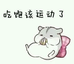 吃饱该运动了