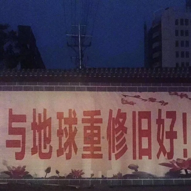 与地球重修旧好!(标语表情包)