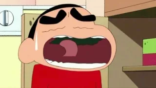 打哈欠的蜡笔小新