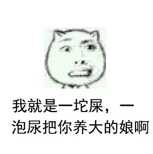 我就是一坨屎，一泡尿把你养大的娘啊