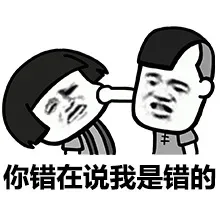 你错在说我是错的