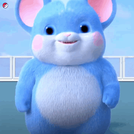 蓝色小卷鼠