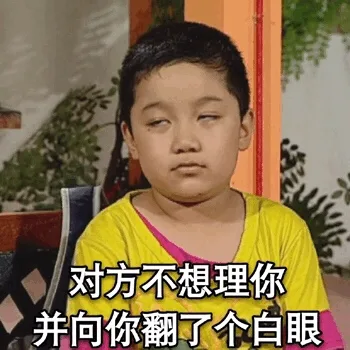 对方不想理你并向你翻了个白眼（对方不想理你并向你翻了个白眼）