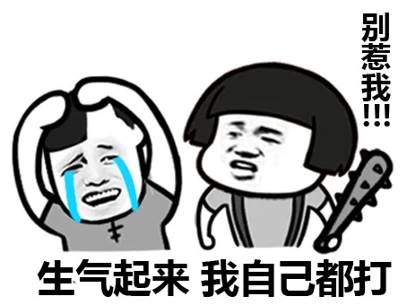 生气起来，我自己都打，别惹我！！！（生气起来，我自己都打，别惹我！！！）