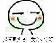 接受现实吧，我会对你好