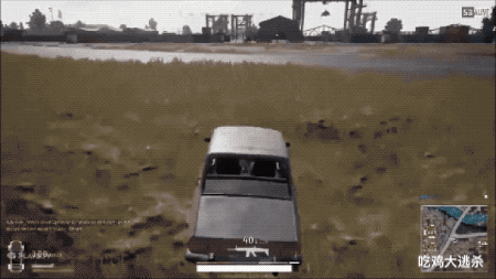 吃鸡神操作 GIF