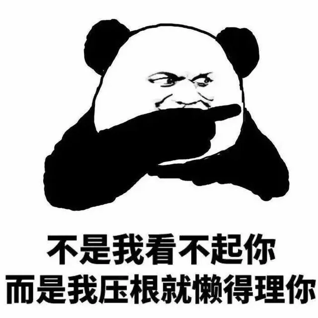 不是我看不起你，而是我压根就懒得理你（不是我看不起你，而是我压根就懒得理你）