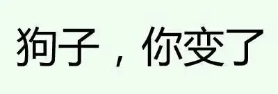 狗子，你变了（狗子，你变了）
