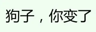 狗子，你变了