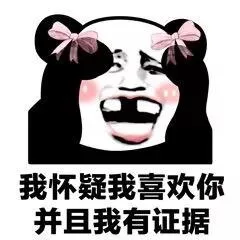 我怀疑我喜欢你，并且我有证据