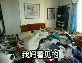我妈看见的我的房间