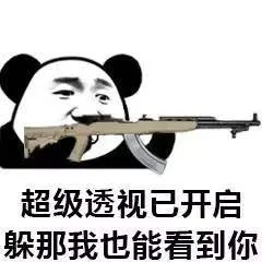 超级透视已开启，躲那我也能看到你