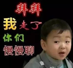 拜拜 我走了 你们慢慢聊