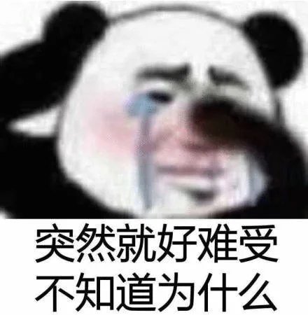 突然就好难受不知道为什么(熊猫头表情包)（突然就好难受不知道为什么(熊猫头表情包)）