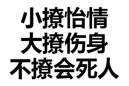 小撩怡情，大撩伤身，不撩会死人